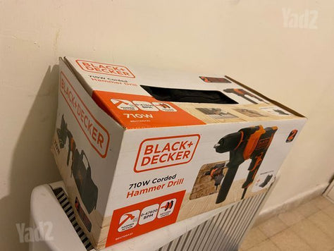 מקדחת בטון black and decker