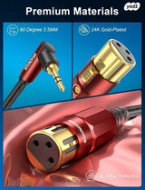 כבל למיקרופון XLR ל3.5
