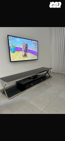 מזנון זכוכית +שולחן לסלון