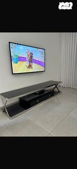 מזנון זכוכית +שולחן לסלון