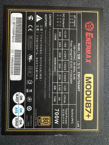 ספק כוח 700 ואט Enermax Modu87