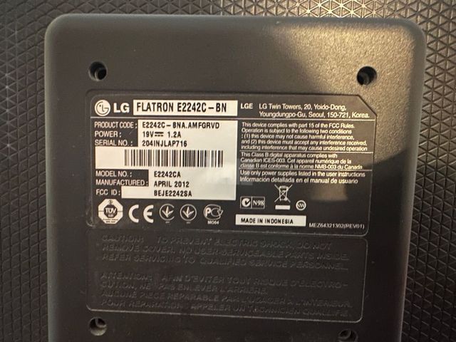 מסך מחשב LG FLATRON 22 אינץ׳