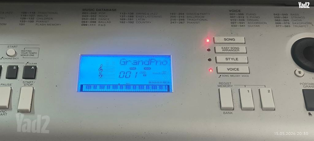 מצב מעולה Yamaha DGX-220,