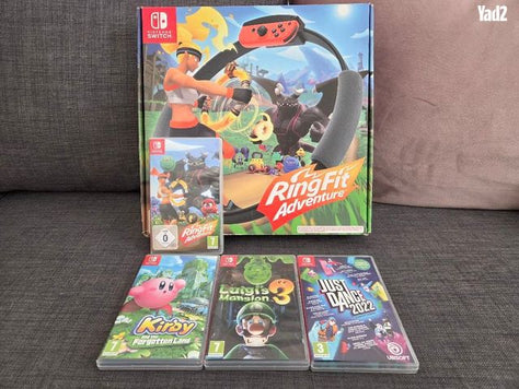 Nintendo switch 1 + 4 משחקים
