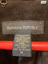 מעיל עור banana republic M