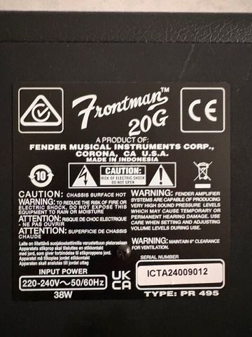 Fender g20