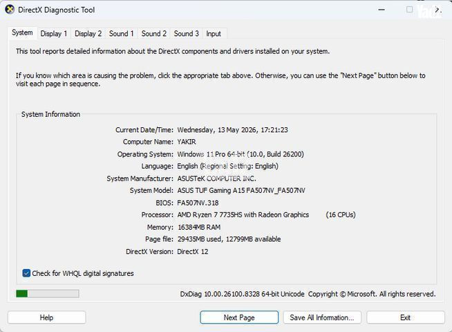 Asus Tuf Gaming A15