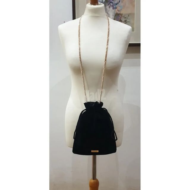 תיק צד קטיפה Carolina Herrera