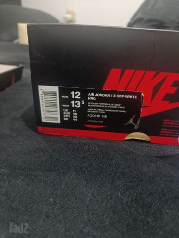 Air jordan 1x off white unc