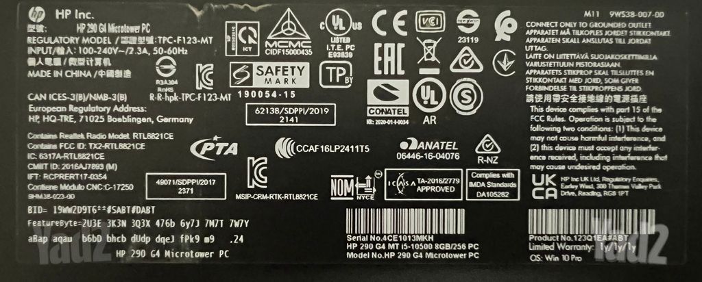 מחשב נייח HP 290 G4