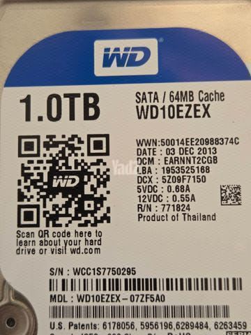 1TB Western Digital 10EZEX
