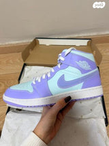 Jordan 1 Mid Aqua Purple