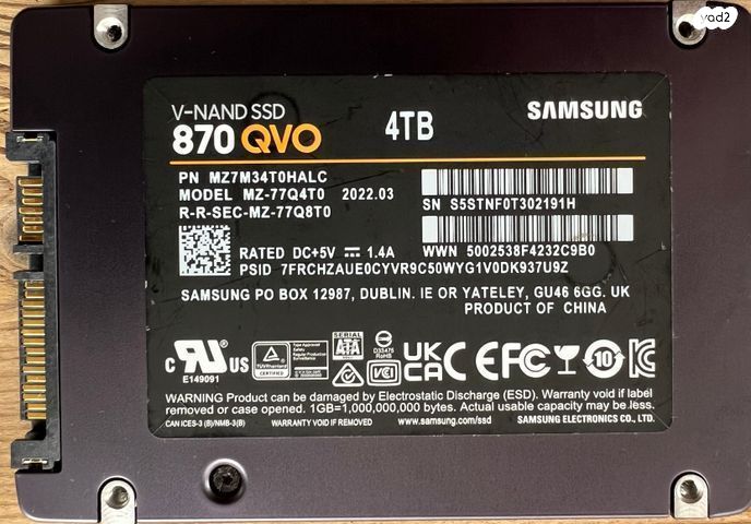 SSD SAMSUNG QVO 4TB