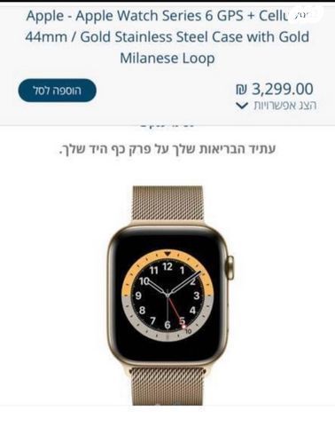 שעון  APPLE WATCH