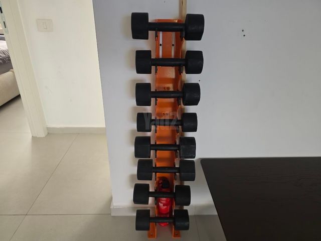 משקולת יד עם מתקן מקצועי