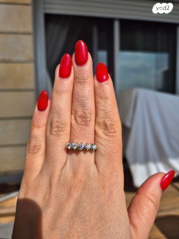 טבעת יהלום 18k