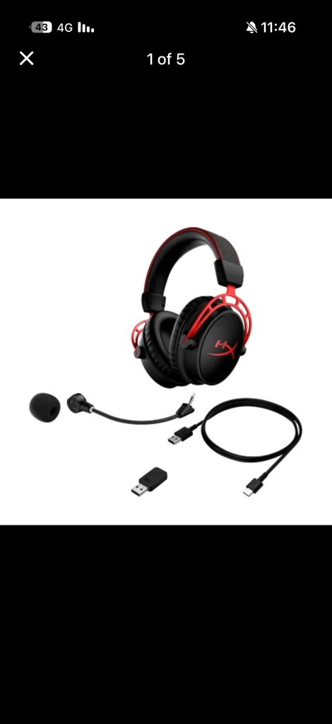 אוזניות Hyperx Cloud Alpha