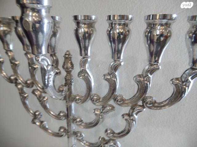 חנוכיית כסף 28 ס"מ