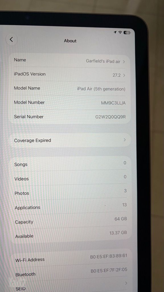 Ipad air gen5 m1