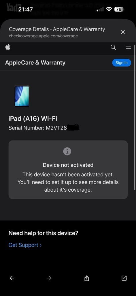 Ipad A16 128Gb WIFI