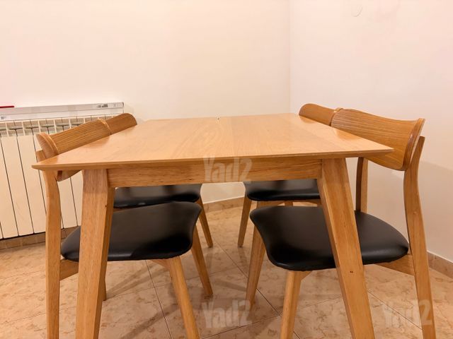 שולחן אוכל איכותי מעץ אלון מלא