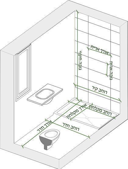 קרמיקה לבן מט 30 x 60 x