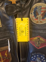 ז'קט עור TOP GUN