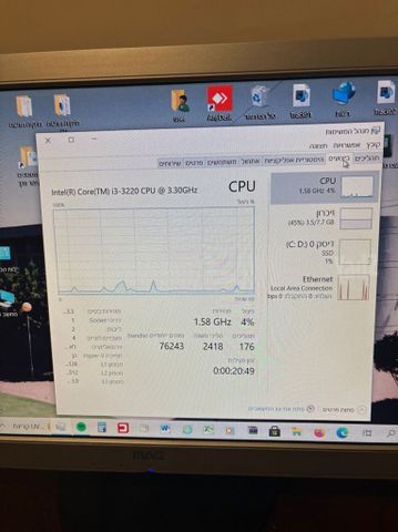 מחשב אישי pc+מסך גדול