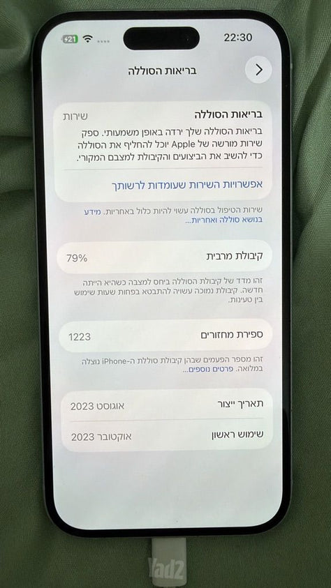 Iphone 15 pro max כמו חדש !!