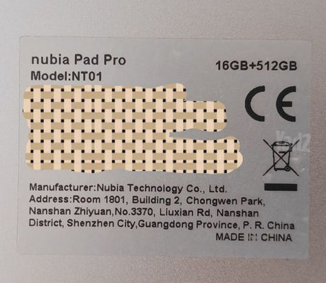 טאבלט ZTE Nubia Pad Pro