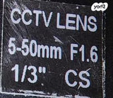 CCTV LENS  5-50mm F1.6  1/3"