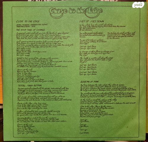Yes - Close to the edge (US)