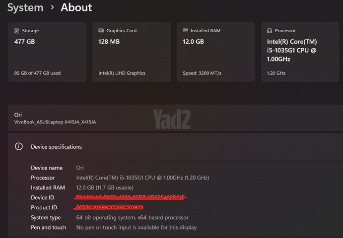 מחשב נייד ASUS