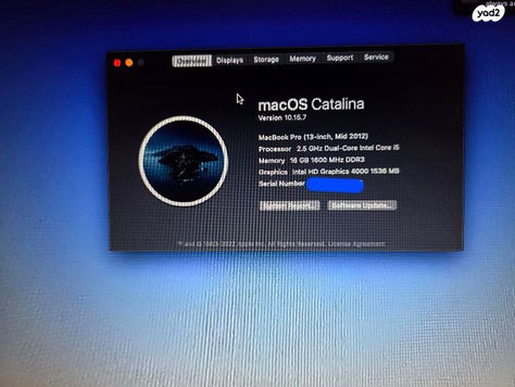 MacBook pro 13" mid-2012