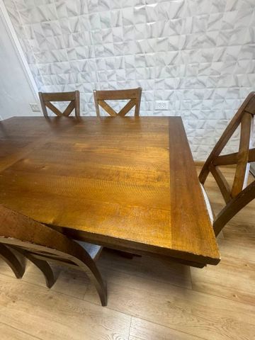 Solid oak dining table