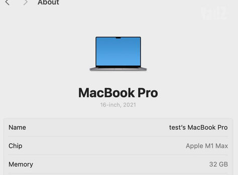 MacBook Pro 16 M1 Max