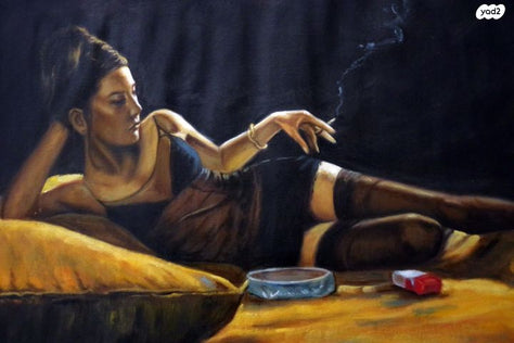 ציור שמן על בד 69X50