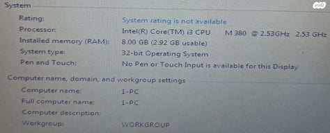 מעבד Intel I3 M380