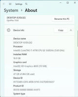 DELL שולחני מעבד i7 עם 8 ליבות
