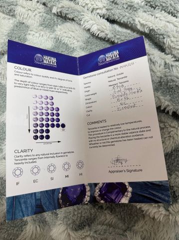 צמיד כסף + tanzanite