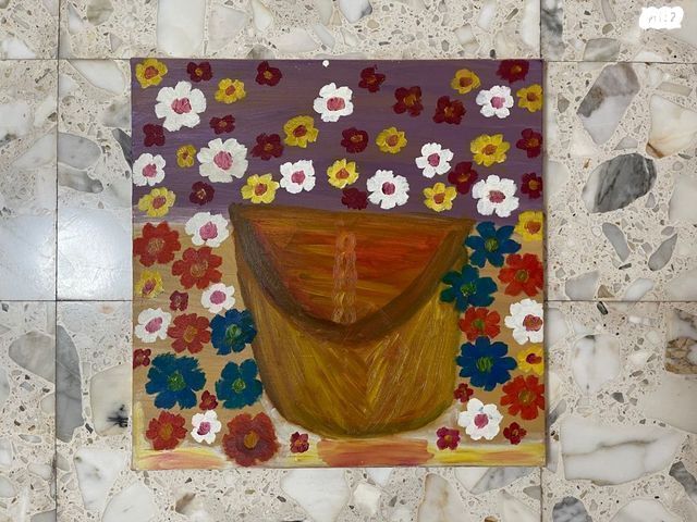 3 ציורי שמן ואקריליק