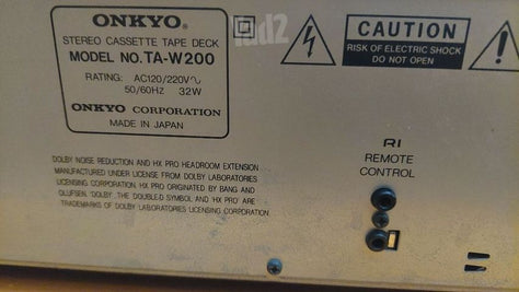 Cassette Deck Onkyo TA-W200