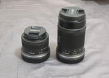 Canon r50 + 18-45mm + 55-210mm