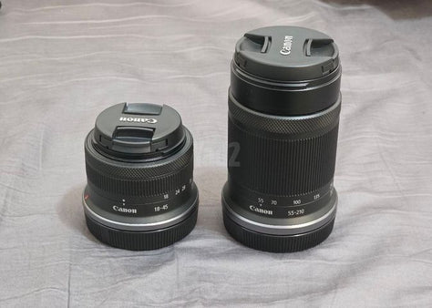 Canon r50 + 18-45mm + 55-210mm