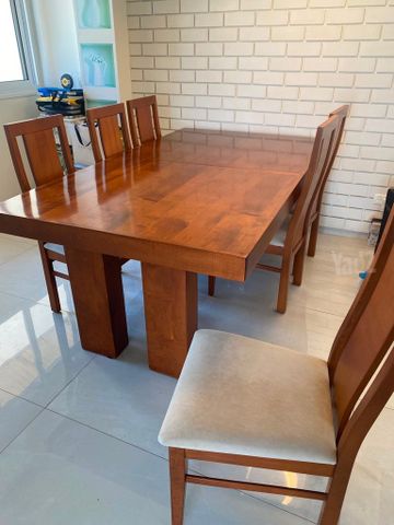 שולחן + 6 כיסאות