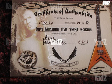 Dean USA Dave Mustaine Korina