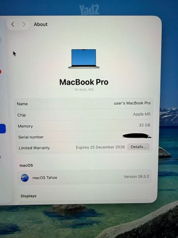 macbook pro m5 / 32gb /1tb
