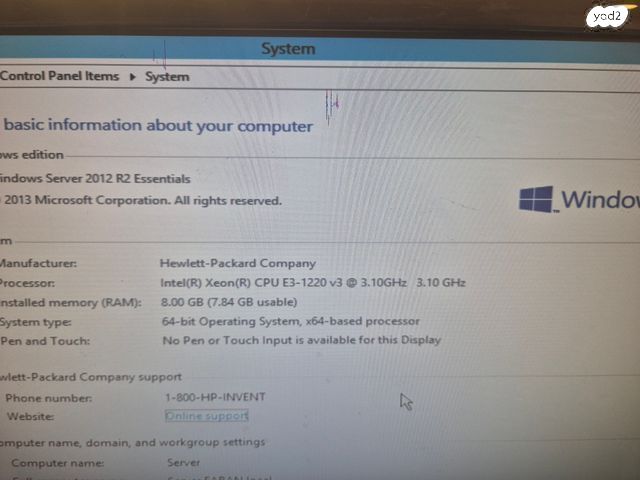 hp proliant ML 10 v 2