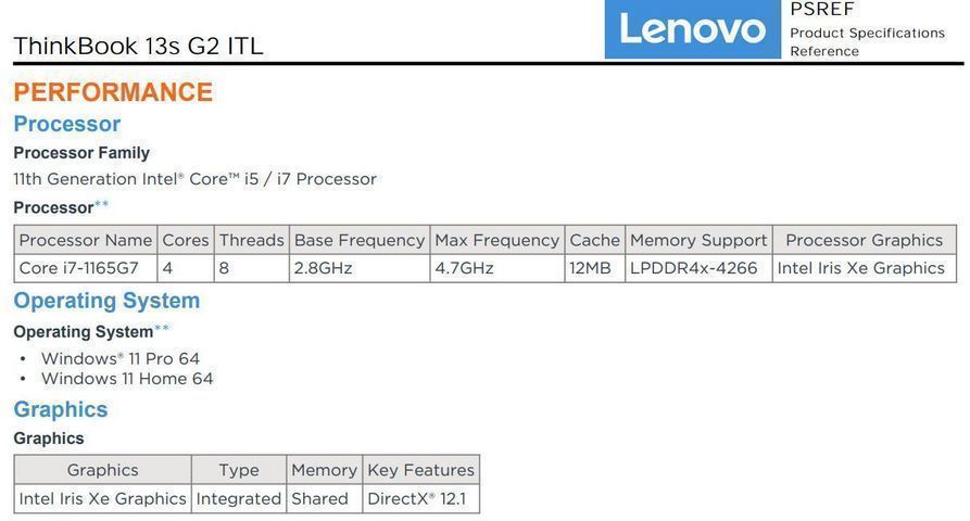 מחשב נייד LENOVO THINKBOOK i7