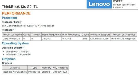 מחשב נייד LENOVO THINKBOOK i7